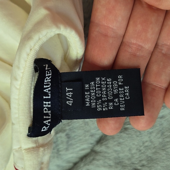 Ralph Lauren White/Navy Jumper, Toddler Girl 4T, New With Tags - Picture 13 of 14